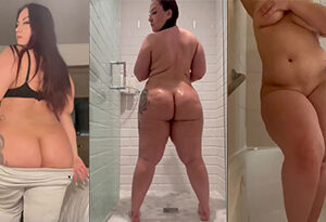 Ruby Red Shower Nude BBW Video