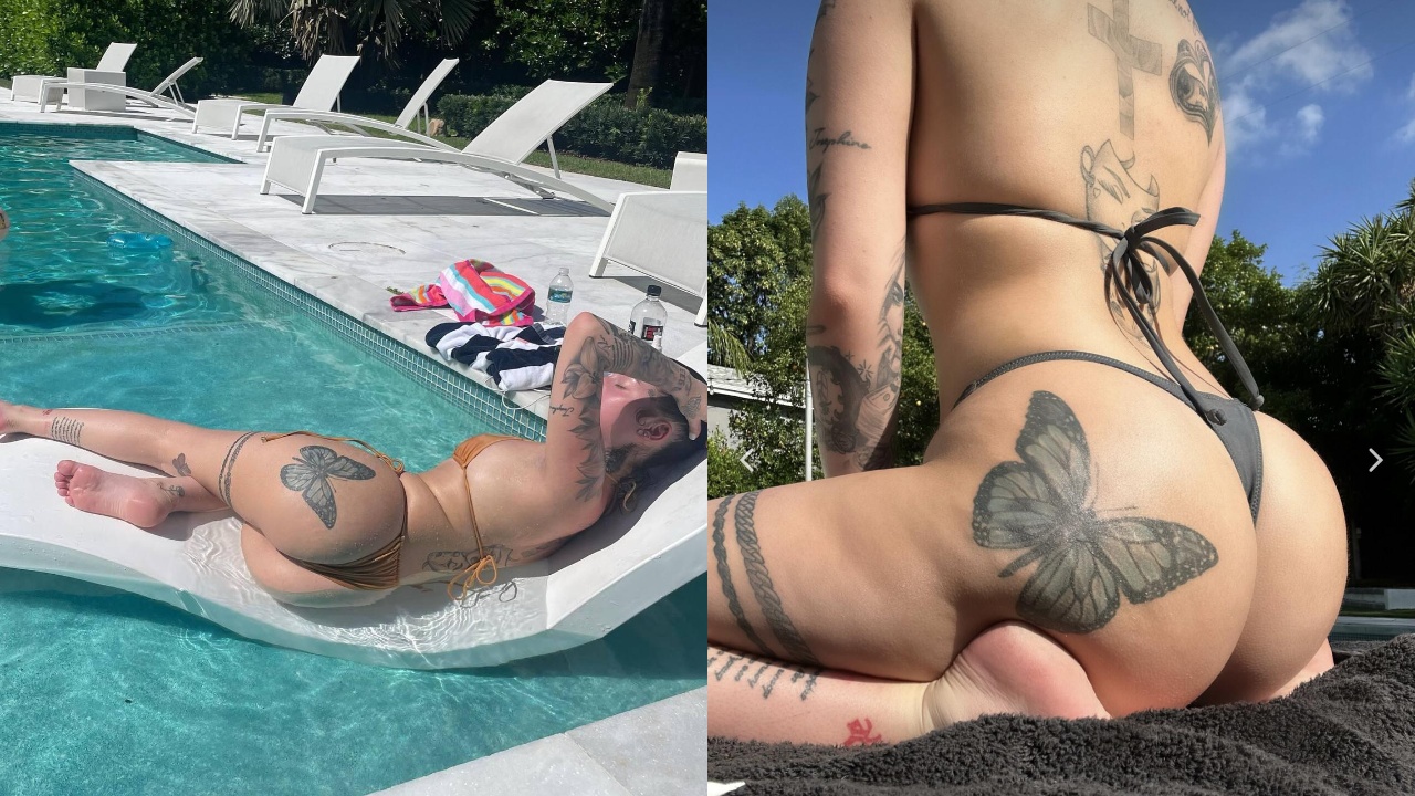 Bhad bhabie sexy culo bikini piscina solo fotos