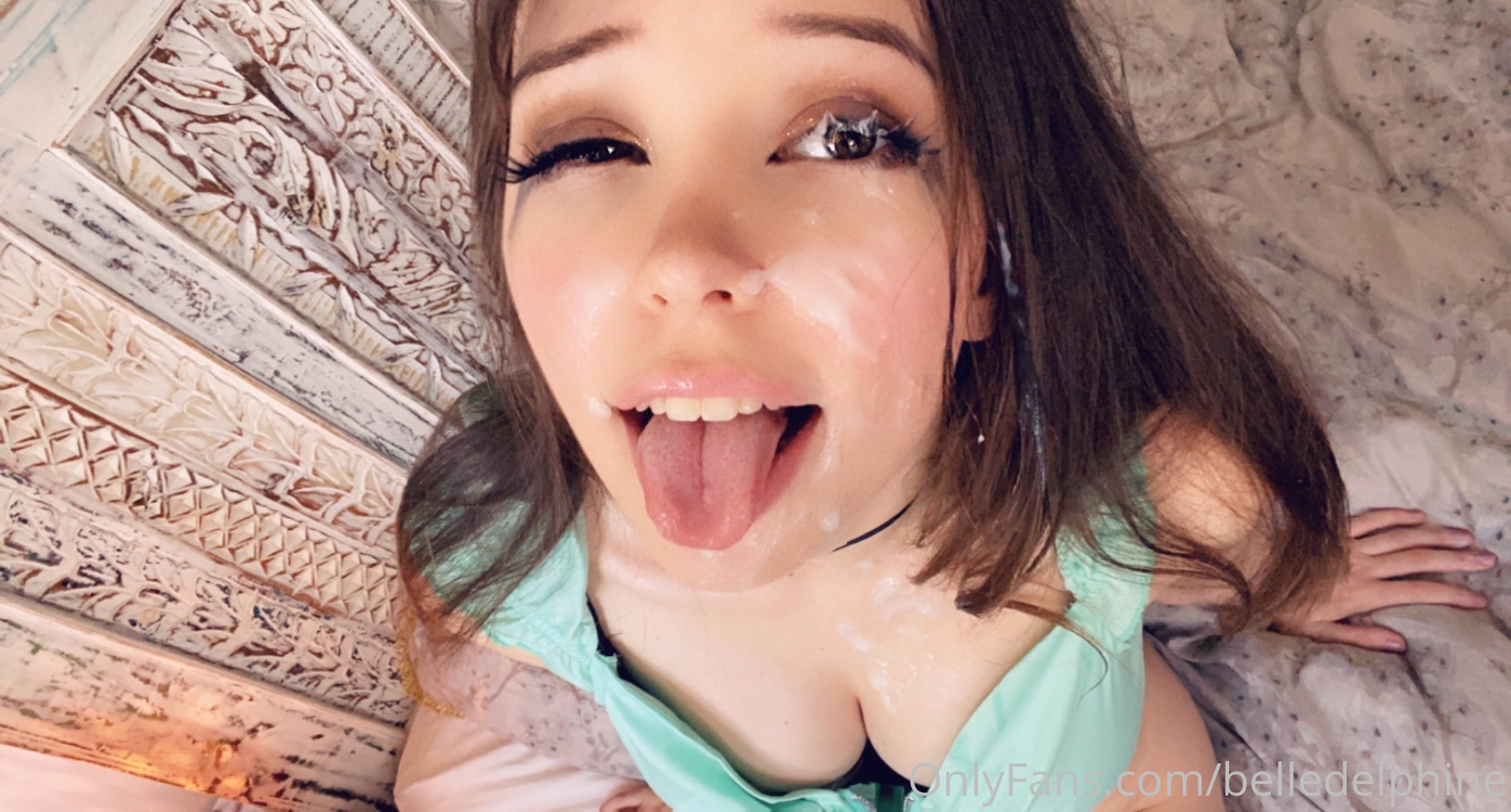 Belle Delphine cum Facial